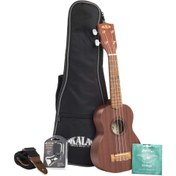 Resim Kala KA-15S Soprano Ukulele Seti (Natural) 