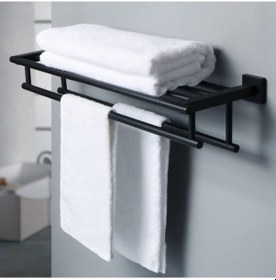 Resim Havluluk Metal Duvara Monte Havluluk Siyah 