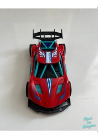 Resim Metal Çek Bırak Yarış Arabası 14x6 Cm Kırmızı Kırmızı 