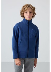 Resim Tommylife Parlament Pamuklu Kalın İçi Tüylü Yumuşak Dokulu Standart Fit Nakışlı Erkek Çocuk Sweatshirt - 1124 Parlament 