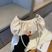 Resim Şık Omuz Çantası - Ayarlanabilir Askılı, Fermuarlı Kapatma, Minimalist Tasarım. Resmi Etkinlikler ve Günlük Kullanım İçin Uygun - Çok Yönlü El Çantası, Kol Altı Clutch, Yüksek Kalite İşçilik, Kompakt & Taşınabilir, Modern Aksesuar, Dayanıklı Malzeme, Trend Oluşturucu Küçük Çanta 