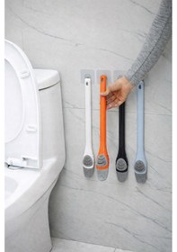 Resim Silikon Tuvalet Klozet Detay Temizleme Ve İnce Detay Fırça 1 Adet Çok Renkli 