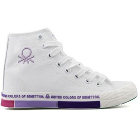 Resim Benetton Bn70021 Beyaz Lila Kadın Günlük Ayakkabı Bn70021-beyaz-lıla Beyaz Beyaz 