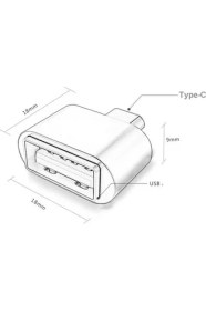 Resim Volkswagen Passat Golf Tiguan Uyumlu Type-C USB 3.0 Çevirici 