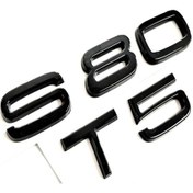 Resim Volvo S80 Ve T5 Piano Black Bagaj Yazısı Seti 2'li 3m 3d Abs 