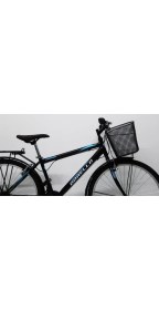 Resim Dorello Bisiklet 2650 Model 26 Jant Bisiklet Şehir Bisikleti Çamurluk Bagaj Sepetli Siyah Turkuaz 