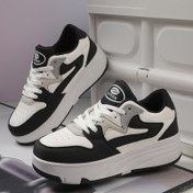 Resim Yeni Gelişim! Şık Siyah ve Beyaz Spor Ayakkabılar Dört Yuvarlak Tekerlekli - Tüm Mevsimler için Poliüretin Üst, EVA Taban, Rahat Yürüyüş Ayakkabıları, Günlük Ayakkabılar | Şık Spor Ayakkabılar | Dayanıklı Ayakkabılar 