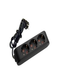 Resim Viko Multi-led Siyah 3'lü Priz Top. Kablolu Ç. K. 2mt 
