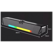 Resim LENOVO Thinkplus Masaüstü Bluetooth Aux Soundbar Hoparlör Rgb Işıklı Ts33-b 