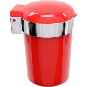 Resim Full Color Led Işıklı Araç Araba Küllüğü Kırmızı 9cm 