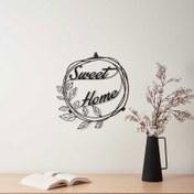 Resim M&C Concept Sweet Home Metal Duvar Panosu - Siyah 