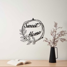 Resim M&C Concept Sweet Home Metal Duvar Panosu - Siyah 