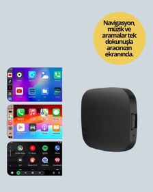 Resim Zengemtx Kablosuz Carplay Ve Android Auto Dönüştürücü Adaptör 
