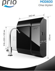 Resim Prio Mod600 Tanksız Direkt Akışlı Pompalı Su Arıtma Cihazı 