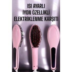 Resim Serenity Haven Pembe Çok Amaçlı Düzleştirici Tarak, Ev ve Profesyonel Kullanım Için Uygun 