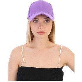 Resim Unisex Ayarlanabilir Spor Basic Lila Şapka Lila 