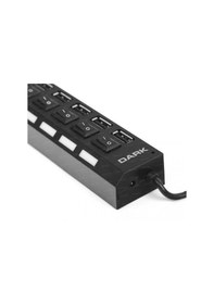 Resim DARK Connect Master DK-AC-USB272 7port USB 2.0 Siyah USB Çoklayıc 
