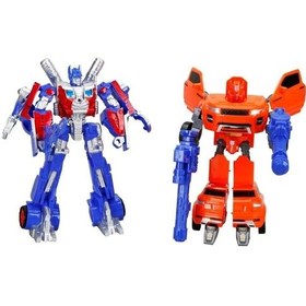 Resim Işıklı 2'li Power Robot Transformer Dönüşen Araçlar 