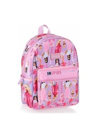 Resim Anaokul Çantası + Çift Gözlü Kalemlik - Barbie Aluminyum Pipetli Matara Suluk 500ml 4 Pembe 