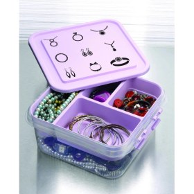 Resim Fırsatkolik Takı Dikiş Kutusu Saklama Kabı Hobi Kutusu 