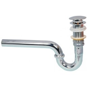 Resim Paslanmaz Lavabo Eviye Gider Sifonu Pop Up Süzgeçli Basma Butonlu 