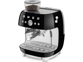 Resim smeg Siyah Espresso Kahve Makinesi 50's Style 