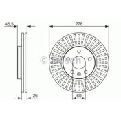 Resim Fren Dıskı On 276mm Astra J 09 Aveo 11 Cruze 09 