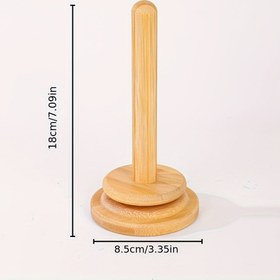 Resim Bambu Örgü ve Tığ İşi Makara Tutucu - Sağlam DIY İplik Makara Organizatörü, Kontrollü, Örgü Makineleri için El Yapımı İplik Depolama Aracı (Ahşap Makaralarla Uyumlu) - Bambu Ahşap Makara Çerçevesi 