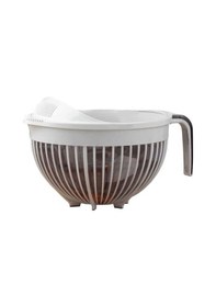 Resim Qlüx İdeas Qmix Pirinç Süzgeci Fil Dişi 3000ml 22cm Çok Renkli 