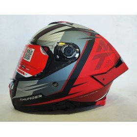Resim mt Kask mt Thunder 4sv Pental B5 Mat Red Grey - Iç Güneş Vizörlü 