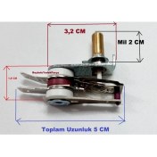 Resim FullYedek Beko Tost Makinesi Termostat , Mil Uzunluğu 2 cm , 10 Amper 