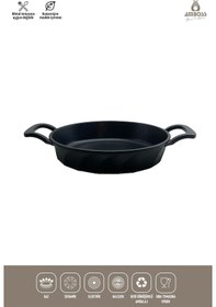 Resim Vento Yanmaz Yapışmaz Titanyum Kaplama Sahan Omlet Tava 18 Cm Siyah 