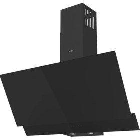 Resim Vestel AD-93320 S Eğimli Davlumbaz Duvar Tipi Siyah Cam Yüzeyli 90 cm 640 m3/sa Hava Debisi 