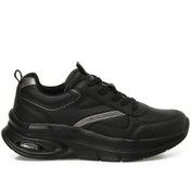 Resim Kinetix LINDSEY PU W 5PR Siyah Kadın Comfort Sneaker Spor Ayakkabı 