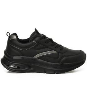Resim Kinetix LINDSEY PU W 5PR Siyah Kadın Comfort Sneaker Spor Ayakkabı 