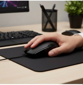 Resim Siyah Mat Desenli Usb Kablolu 3d Optik Mouse 