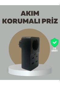 Resim Akıllı Akım Dengelemeli Priz 2500w 4 Usb Type C Çıkışlı 1 