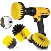 Resim Genel Markalar 3'lü Matkap Ucu Temizlik Fırça Seti Banyo Mutfak Jant Fayans Temizleme 