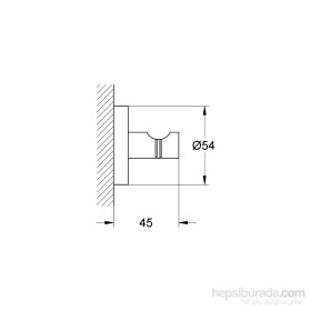 Resim Grohe Essentials Bornoz Askısı Banyo Aksesuarı - 40364001 