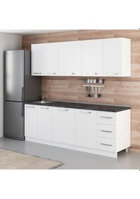 Resim Minar 230 Cm Mutfak Dolabı Beyaz 230-B1 Beyaz 