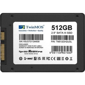 Resim Twinmos 2.5 512gb Sata3 580mb-550mb/s Ssd Disk Tm512gh2ugl 