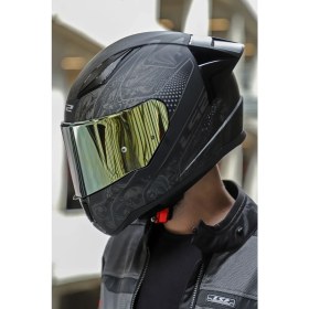 Resim LS2 Rapıd 2 Race Crypt Mat Siyah Kask M Beden Hafif Polikarbon Malzeme ile Gelişmiş Havalandırma 