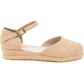 Resim Star Tombis Gerçek Elişi Hasır Jüt Bantlı Günlük Kadın Espadril Handmade Hasır 