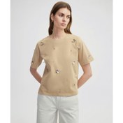 Resim İpekyol Payet İşlemeli Kadın T-shirt IS1250070210 (IS1250070210) 