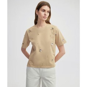 Resim İpekyol Payet İşlemeli Kadın T-shirt IS1250070210 (IS1250070210) 