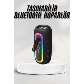 Resim Techno Stock Kablosuz Bluetooth Hoparlör Taşınabilir Çoklu Bağlantılı Özelliği 
