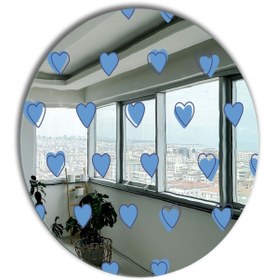 Resim Yuvarlak Ayna, Pinterest Ayna, Renkli Duvar Dekoru, Pinterest Oda Dekoru, Kırılmaz Dekorafif Ayna 