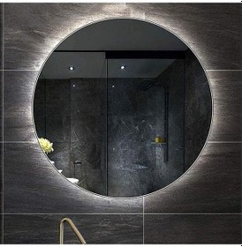 Resim 70 CM Yuvarlak Ledli Ayna Banyo Aynası Dekoratif Ayna Boy Ayna Sa 