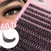 Resim Bu 3D Etkili DIY 280 Adet Bölümlü Kirpikler, 80D/60D Olarak Gelir ve Uzunlukları 8'den 16'ya Kadar Varyasyon Gösterir. D Kıvrımlı Kirpikler, Rus Şerit Kirpiklere Benzer Bir Doğal Tarzda, Yumuşak ve Rahat, Kalın ve Kabarık, El Yapımı, Tarihler ve Partiler Gibi Çeşitli Durumlar İçin Uygun, Tüm Gün Kaymaz. 