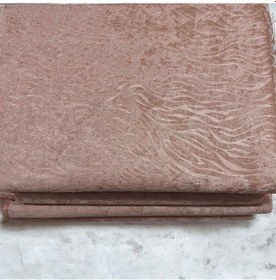 Resim Koltuk Çekyat Örtüsü Kaymaz Tabanlı Süngerli Kadife Kumaş Cappuccino Rengi Gofraj Baskı Cappucino 